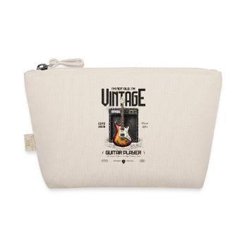 Ich bin nicht alt, ich bin Vintage Retro 2009 Gitarre - Bio-Täschchen - Natur - Vorne