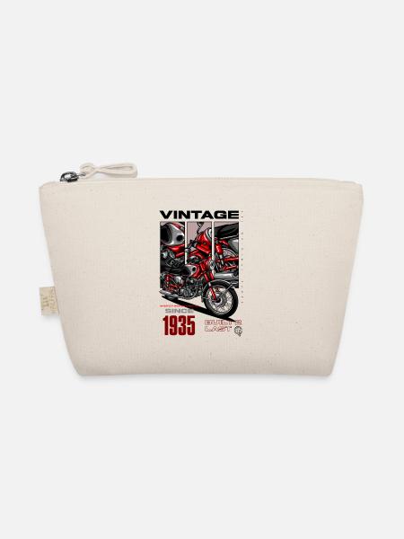 Vintage Motorrad Motorrad Motorrad Geburtstag 1935 - Bio-Täschchen - Natur