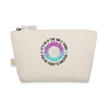 Mental Health Warrior Purple and Turquoise - Organic Pouch - nature - Front