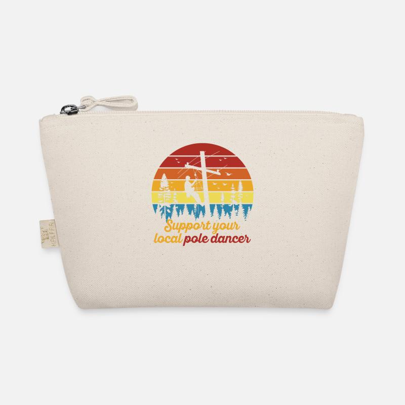 American Lineman Powerline Worker Design Organic Pouch
