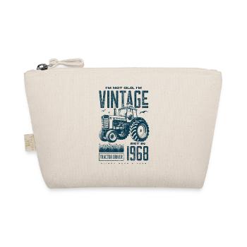 Vintage Traktor Landwirt Geburtstag geboren 1968 - Bio-Täschchen - Natur - Vorne