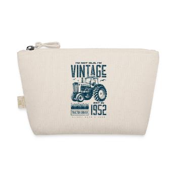 Vintage Traktor Landwirt Geburtstag geboren 1952 - Bio-Täschchen - Natur - Vorne