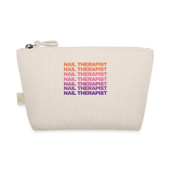Nail Therapist Funny Nail Art Nail Tech - Organic Pouch - nature - Front