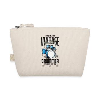 I'm Not Old I'm Vintage Retro 1951 Drummer - Organic Pouch - nature - Front