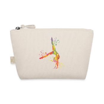Gymnast With Clubs Rhythmic Gymnastics - Organic Pouch - nature - Front
