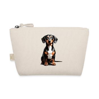 DOG SHORTHAIR DACHSHUND CUTE DACHSHUND - Organic Pouch - nature - Front