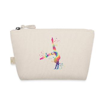 Gymnast With Floor Rhythmic Gymnastics - Organic Pouch - nature - Front