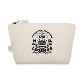 70th Birthday Gift Husband Legendary Since 1954 - Organic Pouch - nature - Front