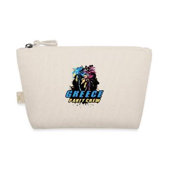 Greece Party Crew Holiday Saying - Organic Pouch - nature - Front