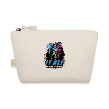 Italy Party Crew Holiday Saying - Organic Pouch - nature - Front