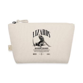 Bearded Dragon Streetwear Lizard Keeper - Organic Pouch - nature - Front