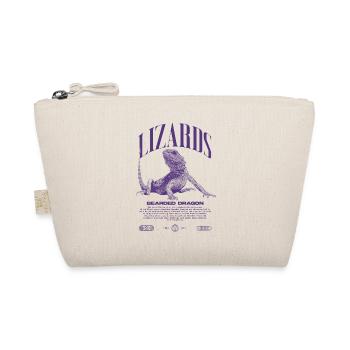 Bearded Dragon Streetwear Lizard Keeper - Organic Pouch - nature - Front