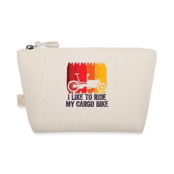 I like to ride my Cargo-bike Cargobike - Organic Pouch - nature - Front