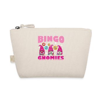 Bingo Gnomies Women Men Funny Bingo - Organic Pouch - nature - Front