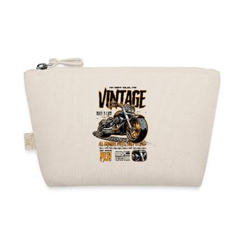 Motorcycle Bikers Motorbike Birthday Born In 1931 - Organic Pouch - nature - Front