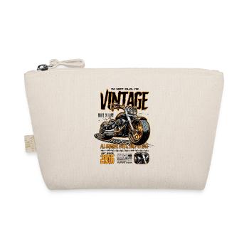 Motorcycle Bikers Motorbike Birthday Born In 2016 - Organic Pouch - nature - Front