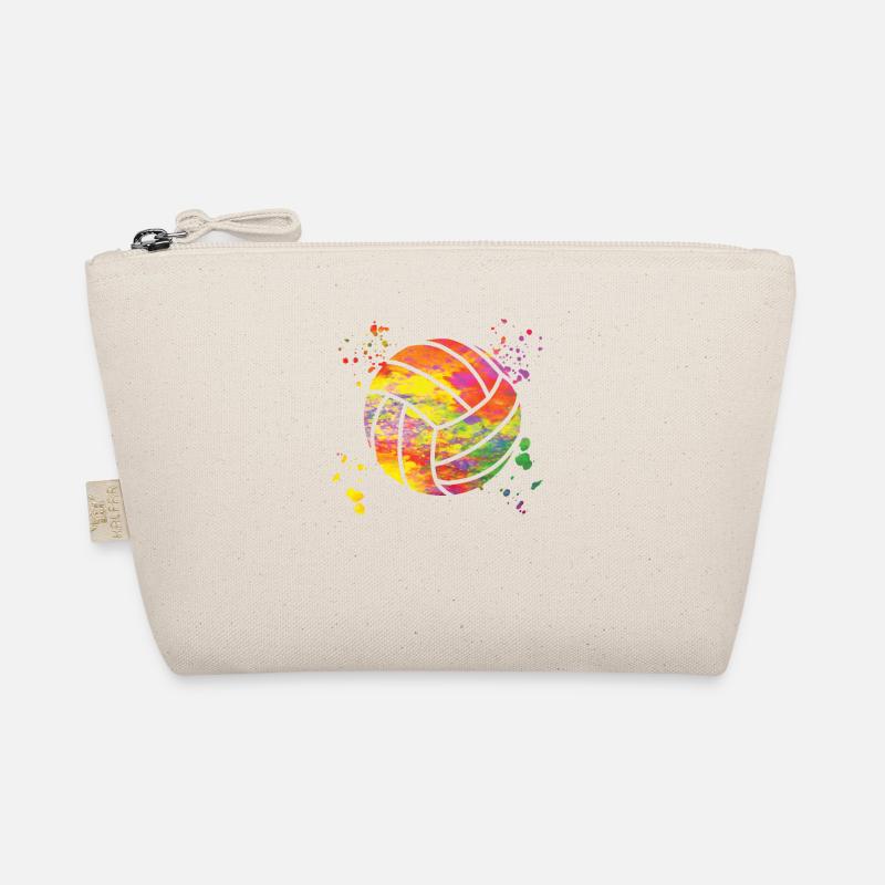 Volleyballspieler Kinder Beachvolleyball - Bio-Täschchen - Natur