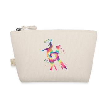 Latin Dancing Couple Aquarell Tänzerin - Bio-Täschchen - Natur - Vorne