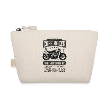 Cafe Racer Motorcycle Birthday Biker Born 1968 - Organic Pouch - nature - Front