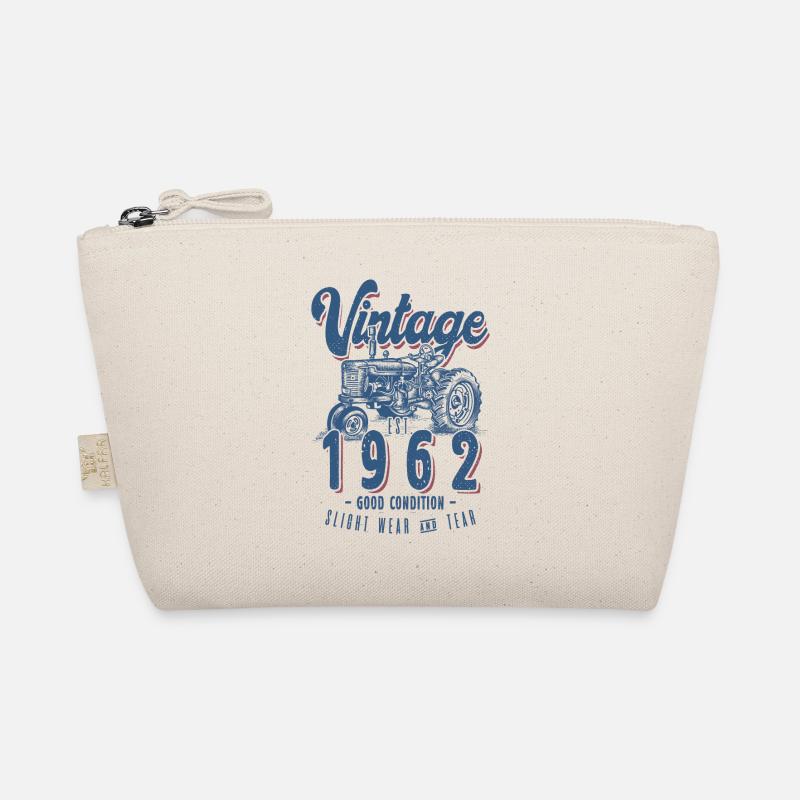 Oldtimer Traktor Bauer Geburtstag Jahrgang 1962 Bio-Täschchen