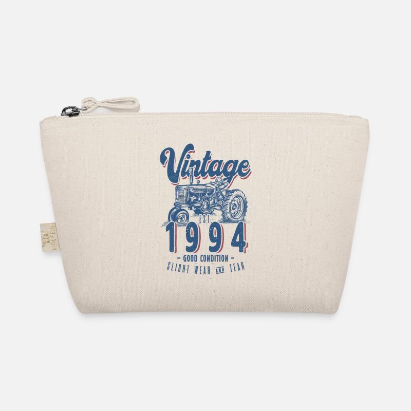 Vintage Tractor Farmer Birthday Born In 1994 Organic Pouch