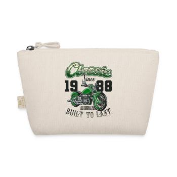Motorcycle Bikers Motorbike Birthday Born In 1988 - Organic Pouch - nature - Front