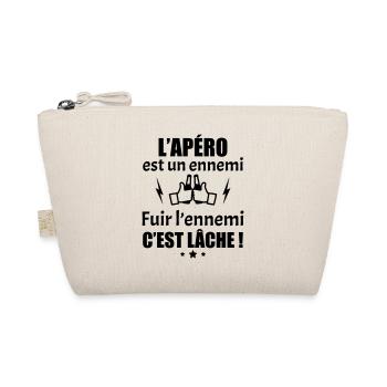 L'apéro est un ennemi, fuir c'est lâche, humour - Trousse biologique - nature - Devant