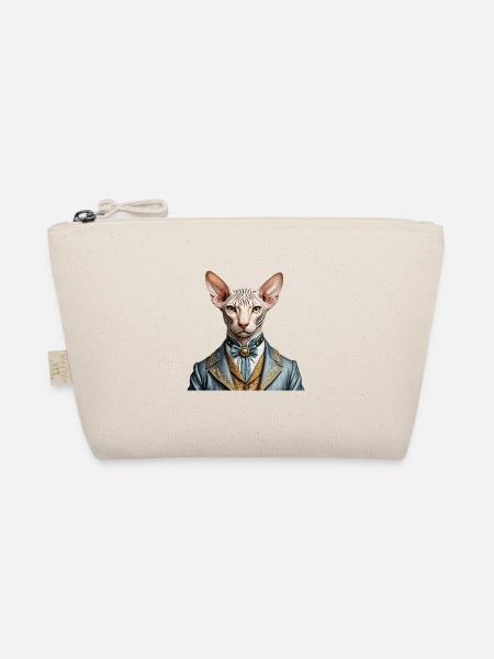 Elegante Sphynx - Bio-Täschchen - Natur