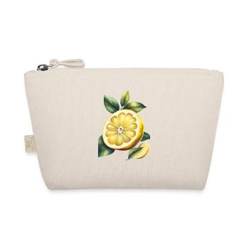 A yellow lemon t shirt design - Organic Pouch - nature - Front