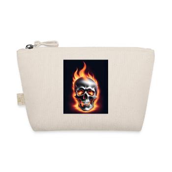 A skull on fire - Organic Pouch - nature - Front