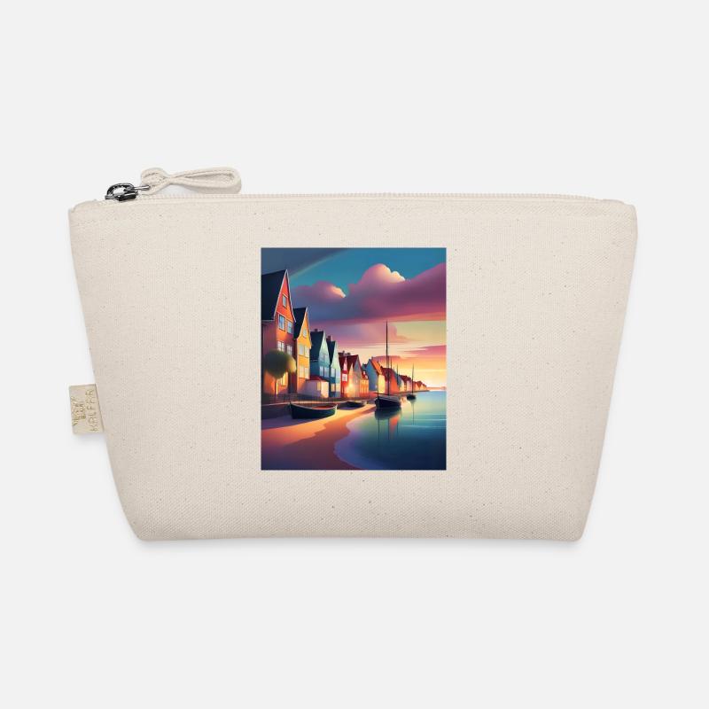 Denmark town harbour Organic Pouch