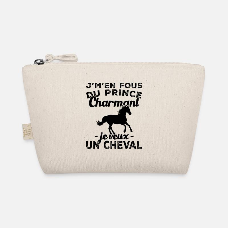 Ich kümmere mich nicht um den Märchenprinzen, ich will ein Pferd Bio-Täschchen