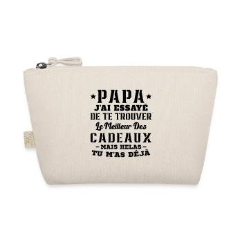 Daddy I tried to find you the best gift - Organic Pouch - nature - Front