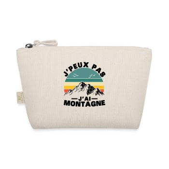 Je peux pas J'ai Montagne Humour Cadeau - Trousse biologique - nature - Devant