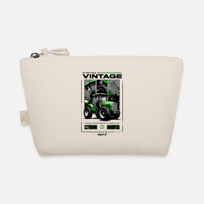 Oldtimer Traktor Bauer Geburtstag Jahrgang 1977 Bio-Täschchen