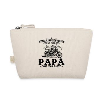 A Pope With A Father's Day Motorcycle - Organic Pouch - nature - Front