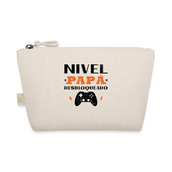 Niveau papa débloqué Futurs parents - Trousse biologique - nature - Devant