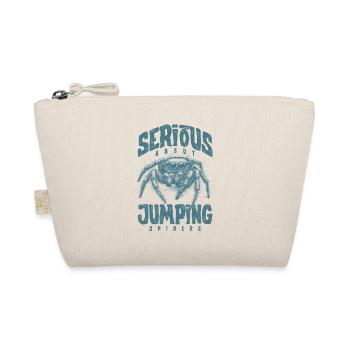 Serious About Jumping Spiders Pet Spider Owner - Organic Pouch - nature - Front