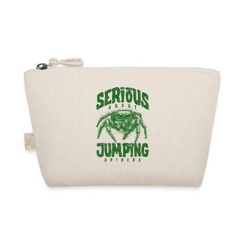 Serious About Jumping Spiders Pet Spider Owner - Organic Pouch - nature - Front