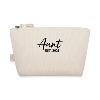 Promoted to Aunt 2025 Fun for the New Aunt - Organic Pouch - nature - Front