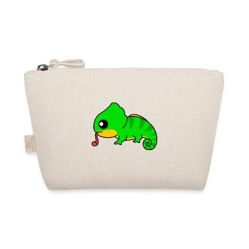 Chameleon Comic Animal - Organic Pouch - nature - Front