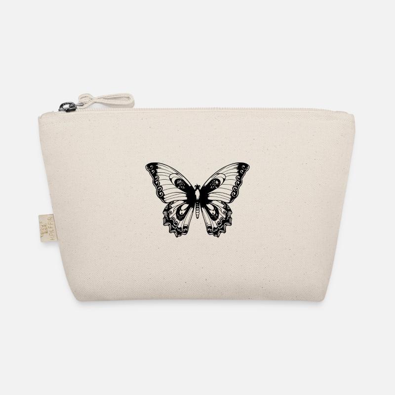 Schmetterling Tattoo - Bio-Täschchen - Natur