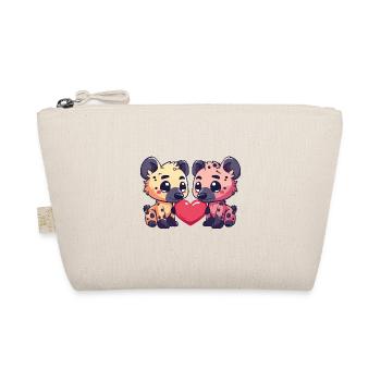 Hyène Couple Amour Couple Amoureux - Trousse biologique - nature - Devant