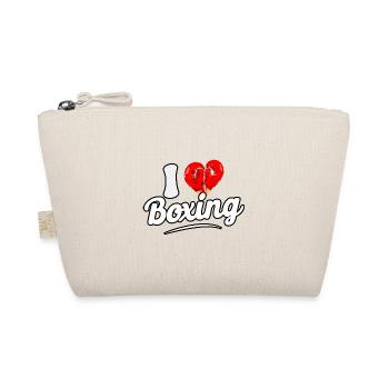 I love Boxing - Organic Pouch - nature - Front