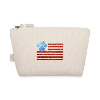 4. Juli Hundepfote USA - Bio-Täschchen - Natur - Vorne