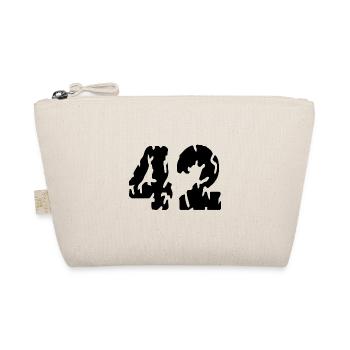42 Zahl Trikot - Bio-Täschchen - Natur - Vorne