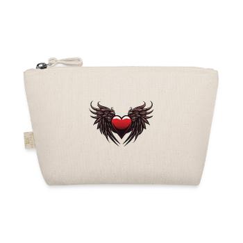 Coeur Ailes Ange Amour - Trousse biologique - nature - Devant