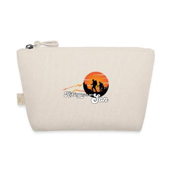 Hiking with my son - wandern mit meinem Sohn - Organic Pouch - nature - Front