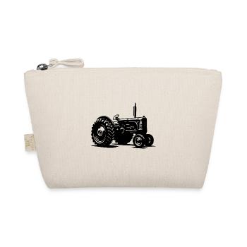 Feld Schlepper Vintage Landmaschinen Traktor - Bio-Täschchen - Natur - Vorne