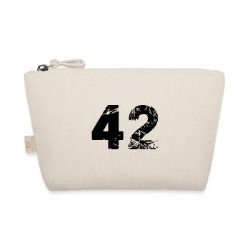 42 Zahl Trikot - Bio-Täschchen - Natur - Vorne